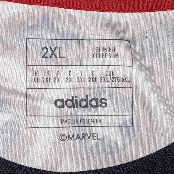 Adidas 2XL Nashville FC Slim Fit Pre-Match Adidas/Marvel Jersey  NWT - Picture 2 of 9